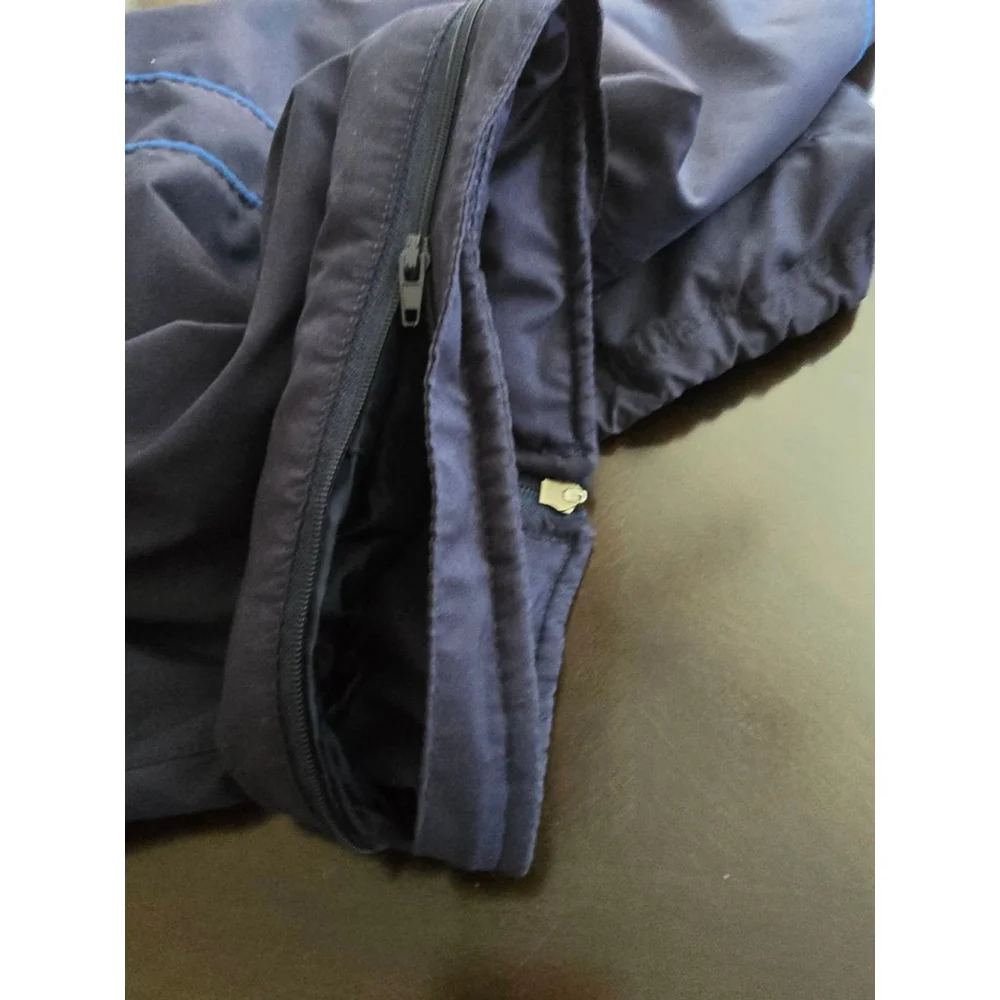 Men's Vintage 90s Tek Gear Navy Blue Windbreaker Jacket L Gorpcore Streetwear